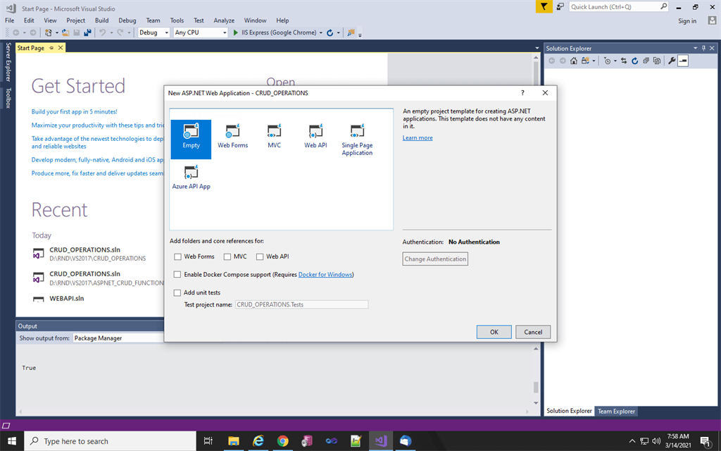 Static CRUD Operation In C#